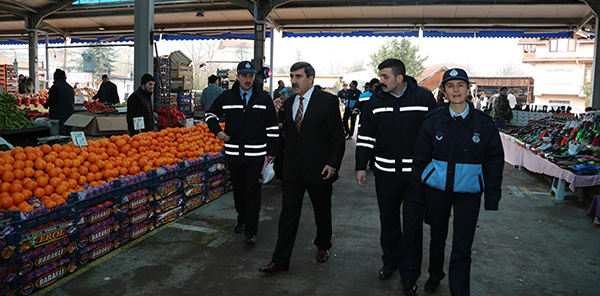 ZABITA PAZARI DENETLEDİ