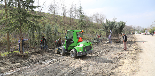 YÜRÜYÜŞ VE BİSİKLET YOLU ÇALIŞMALARI BAŞLADI