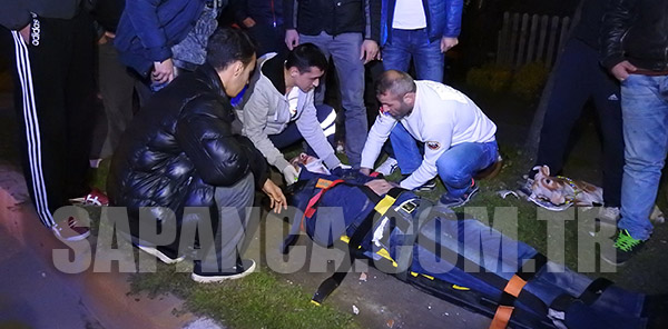 OTOMOBİL MOTOSİKLETE ÇARPTI: 1 YARALI