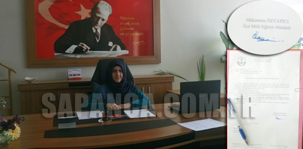 MÜDÜR OLDU İLK İMZASINI ATTI