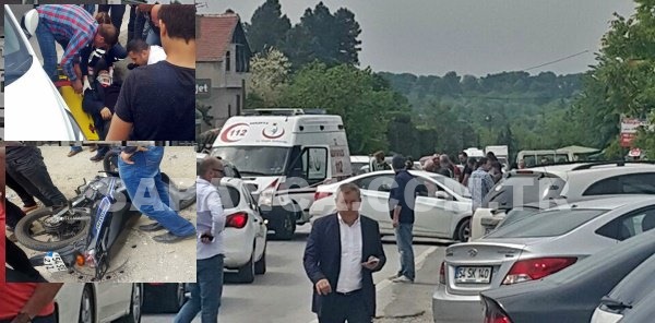 SAPANCA'DA TRAFİK KAZASI: 1 YARALI