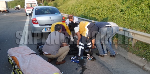 SAPANCA’DA TRAFİK KAZASI: 2 YARALI