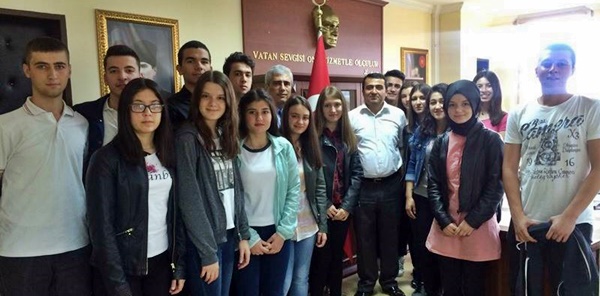 SAPANCA MESLEKİ VE TEKNİK ANADOLU LİSESİ ÖĞRENCİLERİNDEN YILDIRIM’A ZİYARET