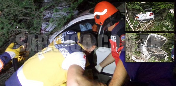 SAPANCA’DA TRAFİK KAZASI: 1 YARALI