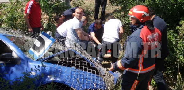 SAPANCA’DA TRAFİK KAZASI: 1 YARALI