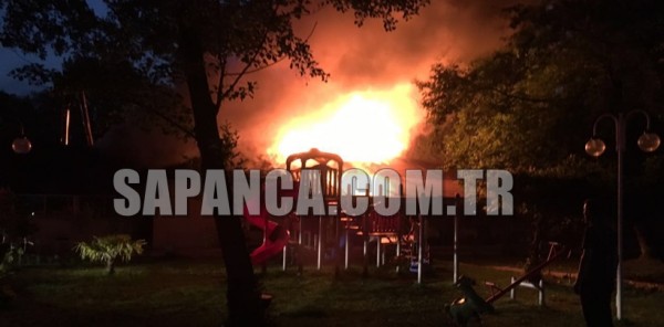 RESTORAN ALEVLERE TESLİM OLDU