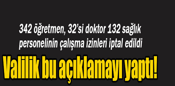 SAKARYA VALİLİĞİ KAPATILAN KURULUŞLARI AÇIKLADI