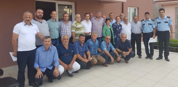 EMNİYET MUHTARLARLA BİR ARAYA GELDİ