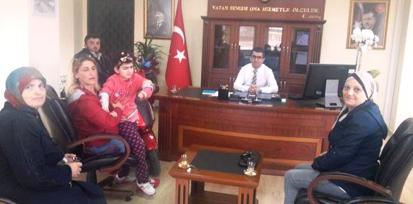 ERTUĞ VE EKİBİ KAYMAKAM DAŞTAN’I ZİYARET ETTİ