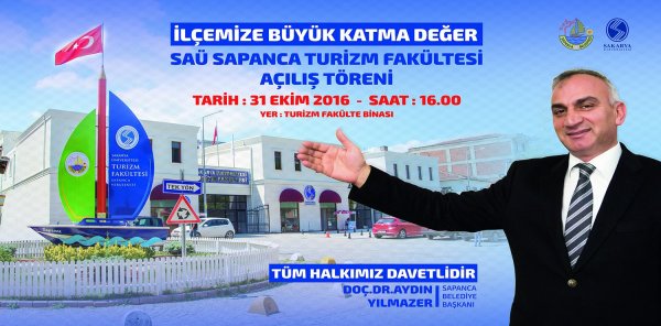 SAKARYA ÜNİVERSİTESİ SAPANCA TURİZM FAKÜLTESİ AÇILIYOR