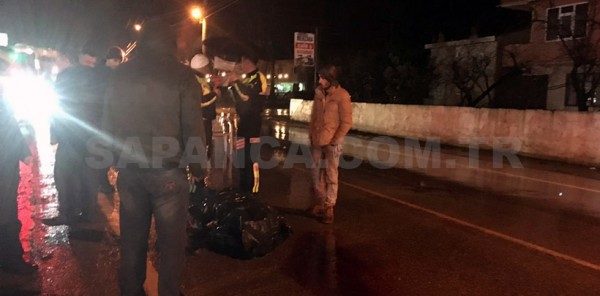 SAPANCA'DA TRAFİK KAZASI: 1 ÖLÜ