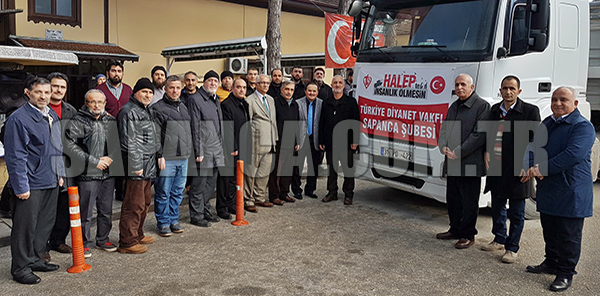 HALEP İÇİN TOPLANAN YARDIM TIRI YOLA ÇIKTI