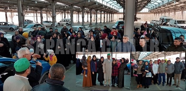 UMRE'YE GİDEN KAFİLE DUALARLA UĞURLANDI