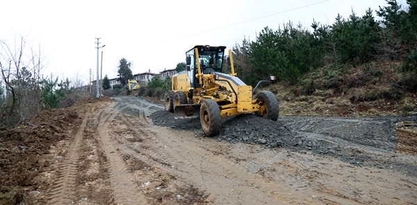 SAPANCA’DA YOL GENİŞLETME ÇALIŞMALARI