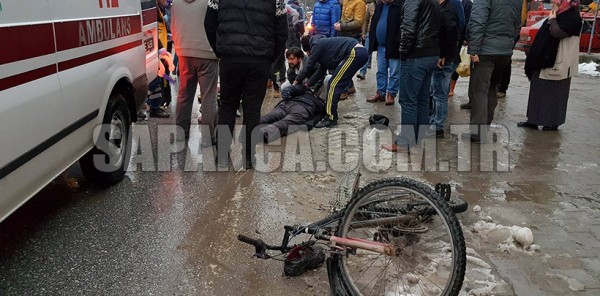 SAPANCA’DA TRAFİK KAZASI: 1 YARALI