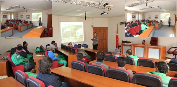 SAPANCA BELEDİYESİ TEMİZLİK İŞÇİLERİ  İŞ SAĞLIĞI VE GÜVENLİĞİ EĞİTİMİ ALDI.