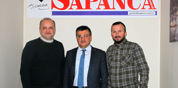 KAYMAKAM ADA'DAN SAPANCA GAZETESİ'NE ZİYARET