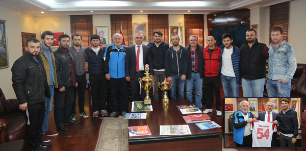 ŞAMPİYON'DAN BAŞKAN'A ZİYARET