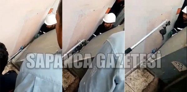 SEDAŞ VE İTFAİYE ZORU BAŞARDI