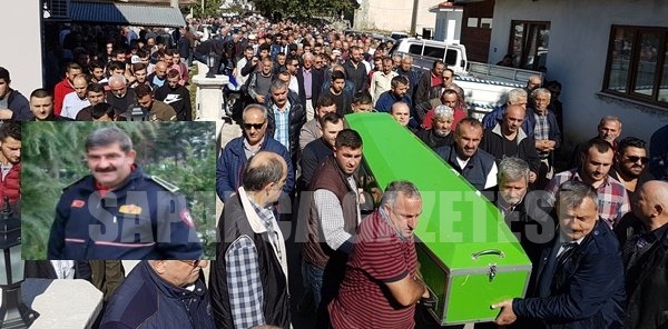 İTFAİYE AMİRİ HAKKI ŞAHİN SON YOLCULUĞUNA UĞURLANDI