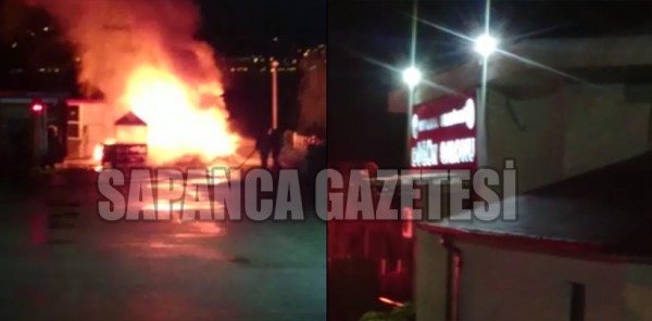 BÜFE ALEVLERE TESLİM OLDU