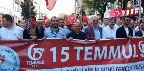 '15 TEMMUZ' İÇİN YÜRÜDÜLER