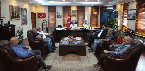 AKÇAYSPOR'DAN YILMAZER'E ZİYARET