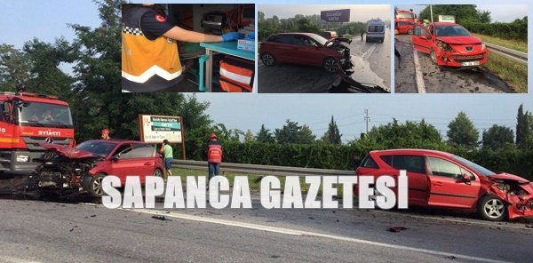 İKİ OTOMOBİL ÇARPIŞTI: 1 YARALI