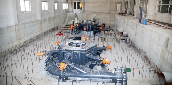 HACIMERCAN HES'TE TÜRBİNLERİN MONTAJI BAŞLADI