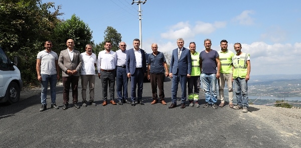 TAMAMLANAN ASFALT ÇALIŞMALARINI İNCELEDİLER