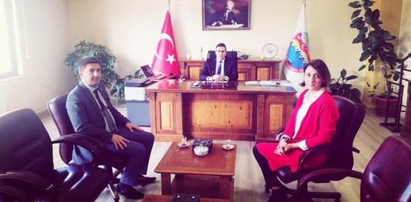 BAŞKAN SEVER'DEN KAYMAKAM MEMİŞ'E ZİYARET