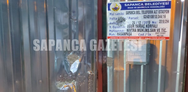 TELEFERİK ŞANTİYESİNE TÜFEKLE ATEŞ ETTİLER