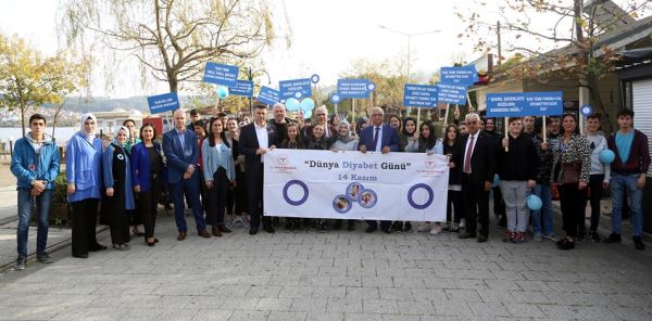 SAPANCA'DA DİYABET İÇİN FARKINDALIK YÜRÜYÜŞÜ