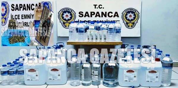 SAPANCA'DA ALKOL VE UYUŞTURUCU OPERASYONU