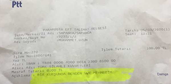 'BİR KURŞUNDA BENDEN VUR MEHMEDİM'