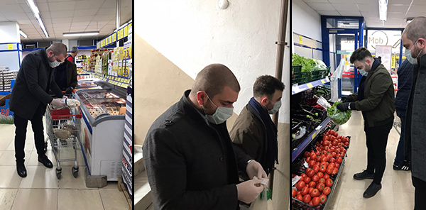 GENÇLER, BÜYÜKLERİNİN ALIŞVERİŞLERİNİ YAPTI