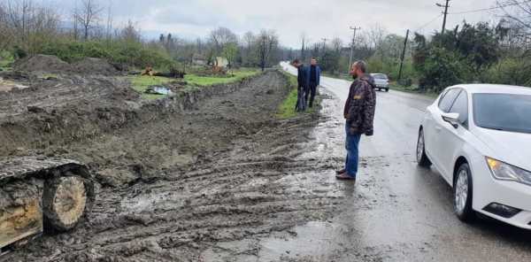 SAPANCA'DA YOL GENİŞLETME ÇALIŞMALARI