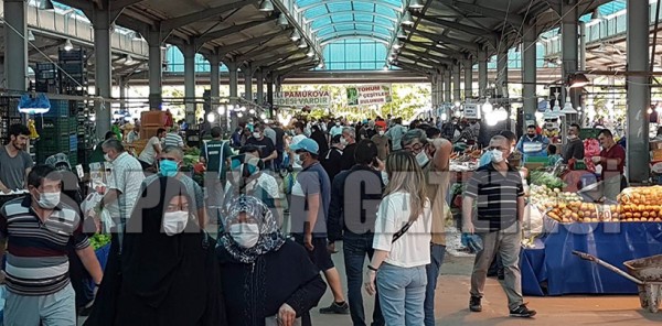 YASAK ÖNCESİ PAZAR DOLDU TAŞTI