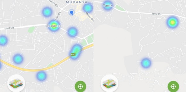 SAPANCA'DA KIRMIZI ALAN KALMADI