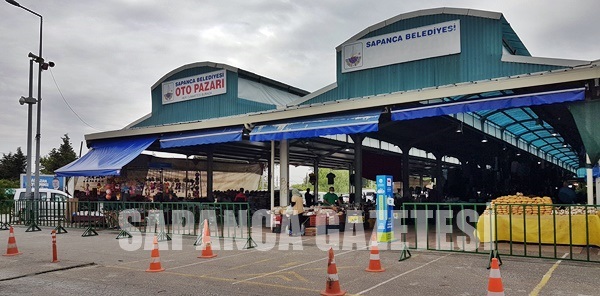 SAPANCA'DA HALK PAZARI BUGÜN KURULDU