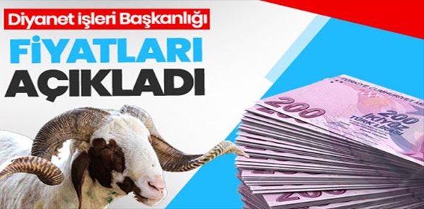 DİYANET KURBAN VEKALET ÜCRETLERİNİ BELİRLEDİ