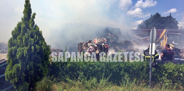 SAPANCA'DA BULUNAN FABRİKA'DA YANGIN ÇIKTI