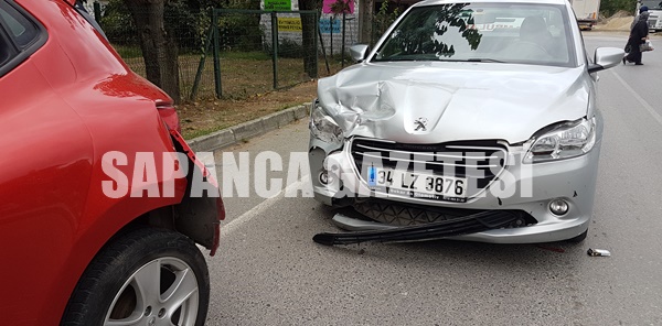 SAPANCA'DA TRAFİK KAZASI: 1 YARALI