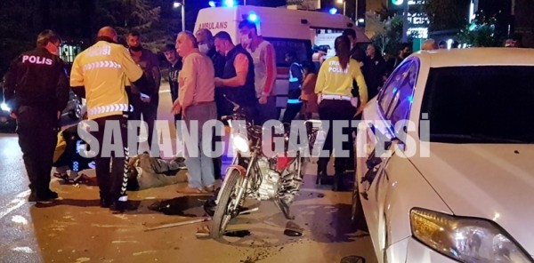 SAPANCA'DA TRAFİK KAZASI: 2 YARALI