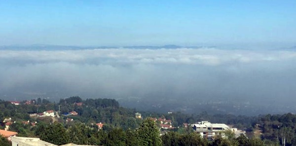 SAPANCA'DA GÜNE YOĞUN SİSLE UYANDIK
