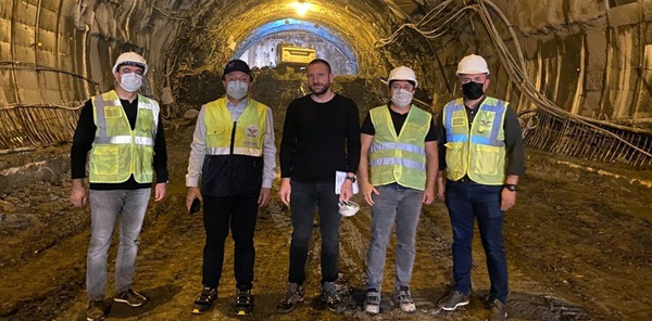 TCDD GENEL MÜDÜRÜ UYGUN, ANKARA İSTANBUL HIZLI TREN TÜNELLERİNİ İNCELEDİ