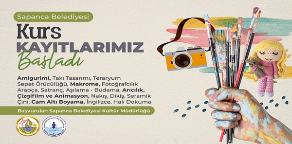 SAPANCA BELEDİYESİ KÜLTÜR KURSLARINA KAYITLAR BAŞLADI