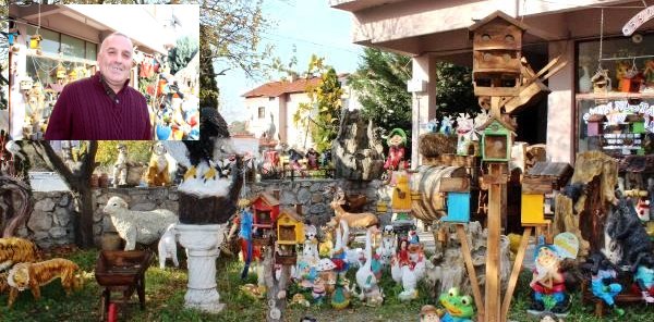 AHŞAP AKSESUARLARLA BAHÇELERİ SÜSLÜYOR