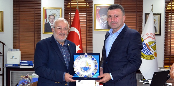 BAYRAKTAR'DAN BAŞKAN ÖZEN'E ZİYARET