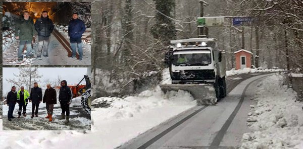 SAPANCA BELEDİYESİ KARLA MÜCADELE EKİPLERİ NÖBETTE